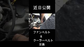 予告！ファンベルト＆クーラーベルト交換 #youtube #shorts #車