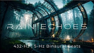 RAIN ECHOES | Deeply Relaxing 432 Hz - 5 Hz Binaural Healing Sound Therapy Music