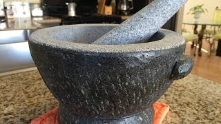 Thai Homemade Granite Mortar and Pestle