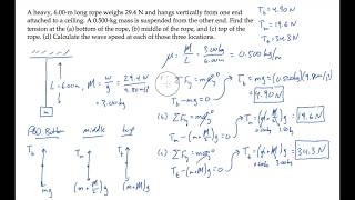 Waves: Transverse Waves on a String. Level 2, Example 2
