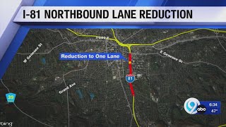 I-81 Northbound lane closure scheduled in Syracuse
