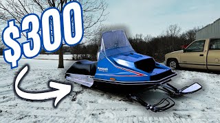 I Bought The Cheapest Snowmobile On Facebook Marketplace! It Rips!!