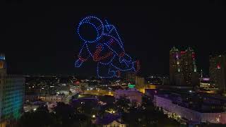 400 Drone Show Over Alamo | Sky Elements