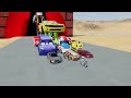 big u0026 small superman on a motorcycle vs big u0026 small batman on a motorcycle vs hulk beamng.drive