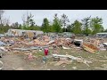 Federal & state officials tour catastrophic damage at Gaylord mobile home park