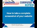 How to take a complete screenshot of your website