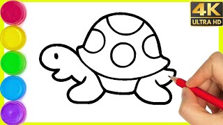 Turtle Drawing | How to draw a tortoise easy step by step drawing for beginners | Kachhua ka Drawing