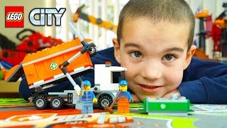 Lego City Garbage Truck Toy Unboxing! Building and Pretend Play for Kids | JackJackPlays