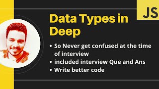 JavaScript Data Types Tutorial in Hindi | Includes interview Ques
