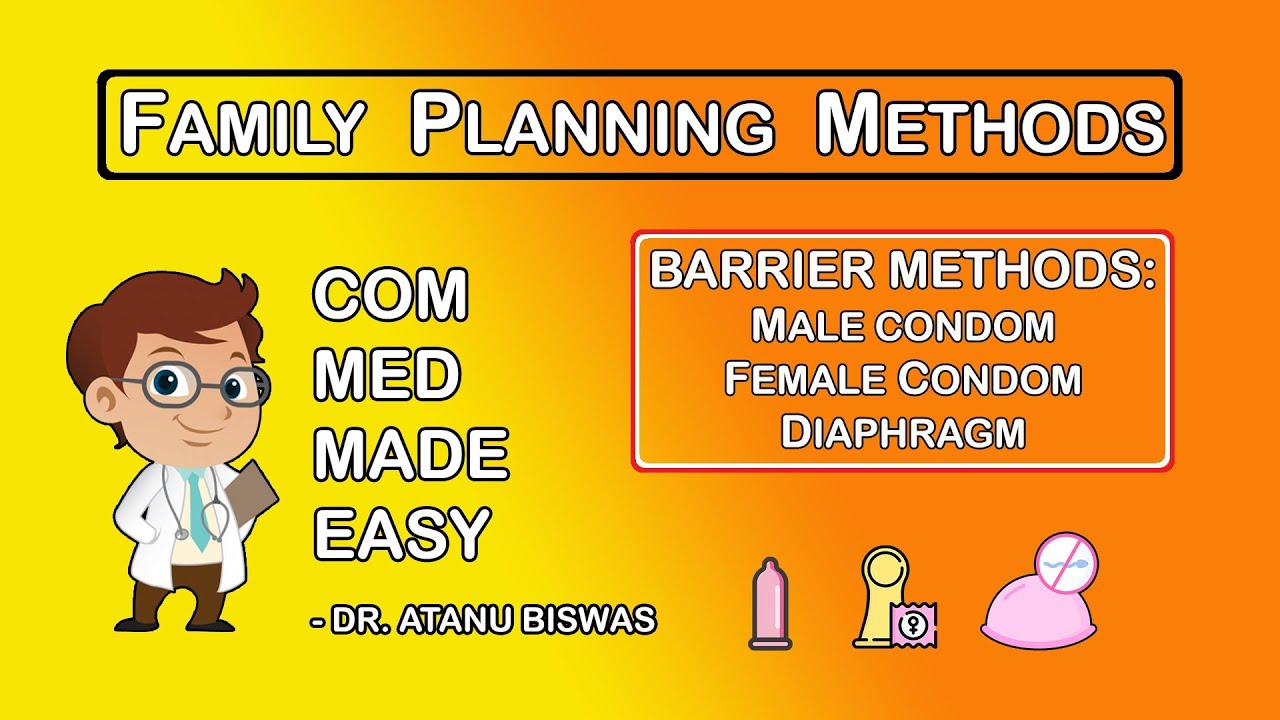 Barrier Methods Family Planning Methods Cmme Youtube