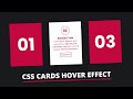 CSS Card Hover Effects Tutorial | CSS Hover Effects