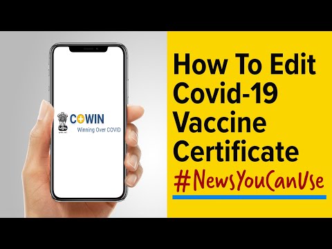 How to correct Covid-19 vaccine certificate online on Co-WIN