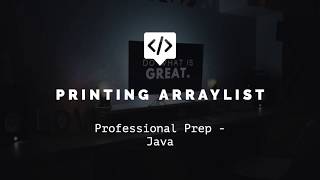 Printing ArrayList in java