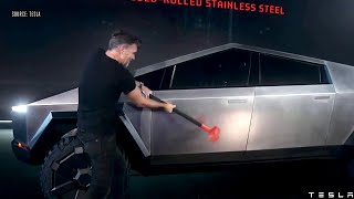 Tesla CyberTruck Glass Failed - Embarrassed Elon Musk
