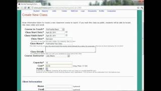 2-Instructor Training- How to Create a Class