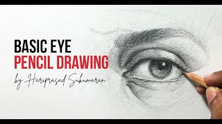 Drawing an Eye from Scratch : Timelapse | Hariprasad Sukumaran | Hariarts Academy | Renesans Pencils