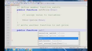 Part 9 - php program member function call