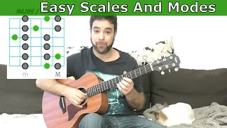 The Easiest Scales and Modes Lesson Ever (The INTUITIVE Method) - Guitar Tutorial