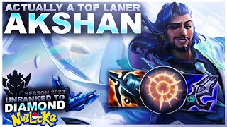 IS AKSHAN ACTUALLY A TOP LANER? - Unranked to Diamond Nuzlocke | League of Legends