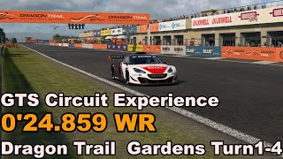 【GTS】【Circuit Experience】ドラゴントレイル・ガーデンズ ターン1〜4 0'24.859 World Record