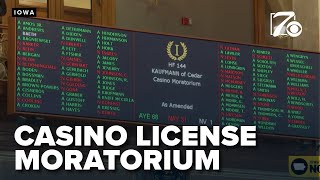 Iowa lawmakers pass 5-year casino license freeze