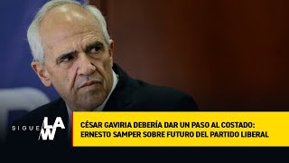César Gaviria debería dar un paso al costado: Ernesto Samper sobre Partido Liberal
