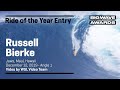 Russell Bierke at Jaws 2 - 2020 Ride of the Year Entry  - WSL Big Wave Awards