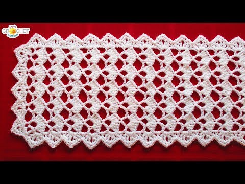 Festive Table Runner Crochet Pattern- Looks Fancy, Easy Pattern! Festive Table Runner Crochet Pattern- Looks Fancy, Easy Pattern!