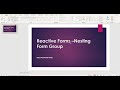 13 Reactive Forms -  Nesting Form group