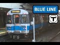 【Boston Subway】【MBTA】Blue Line Front View - Time Lapsed POV from Bowdoin to Wonderland