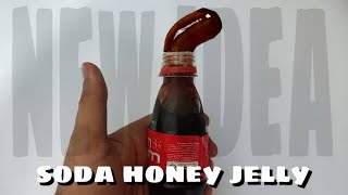 how to make frozen soda and honey jelly with Gummi candy ll  ساخت نوشابه ژله ای در خانه
