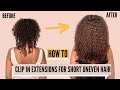 How to Clip In Curly Hair Extensions On Short, Thin Hair | Bebonia Curly Clip-In Hair Extensions