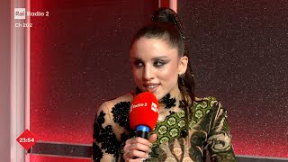 Intervista ad Angelina Mango (1ª serata) - Radio2 a Sanremo
