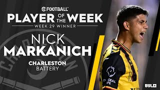 Record-Setter! 💯  | The Charleston Battery's Nick Markanich is USL Championship Player of the Week