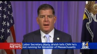 Marty Walsh Tells CNN He Is Not Running For Mass. Governor