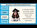 primary vs secondary reinforcers explained in 4 minutes