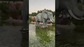 Elephant in Miracle Garden Dubai|| worlds largest natural flower garden #viral #shorts #ytshorts