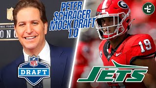 Peter Schrager's Mock Draft 1.0! | New York Jets Draft Brock Bowers | 2024 NFL Mock Draft