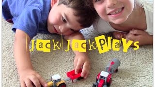 Toy Farm Tractor UNBOXING! Farm Tractors for Children | JackJackPlays