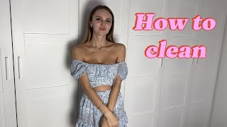 [4K] HOW TO CLEAN THE WARDROBE? | TRANSPARENT | CHALLENGE WITH SKIRT \u0026 WINTER OUTFITS 2025