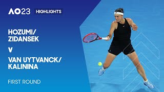 Hozumi/Zidansek v Van Uytvanck/Kalinina Highlights | Australian Open 2023 Round 1