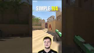 S1mple 1v4 pistol CLUTCH 🔥