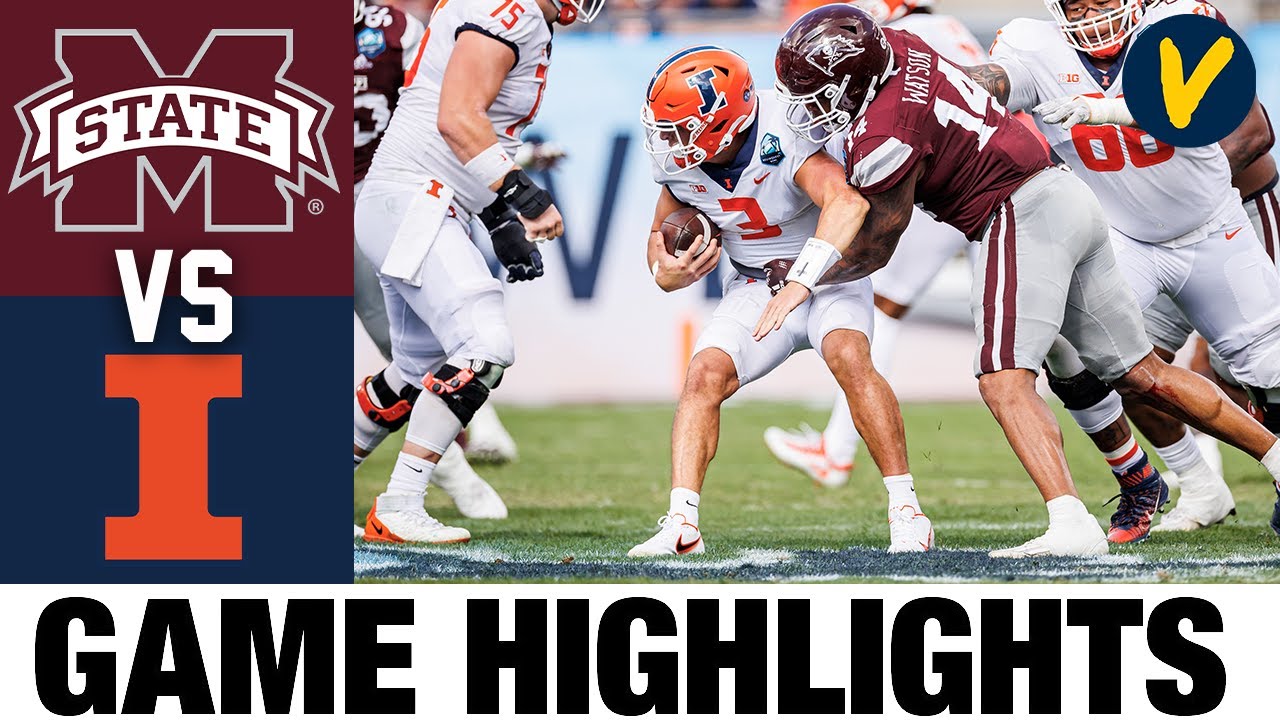 #22 Mississippi State Vs Illinois | ReliaQuest Bowl | 2022 College ...