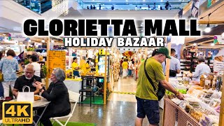 [4K] Holiday Bazaar at GLORIETTA MALL! Unique Finds and Festive Treats!