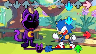 FNF Smiling Critters vs Sonic Alive Frontiers Sings Can Can | Bluey FNF Mods