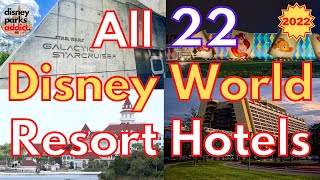 Walt Disney World Resorts Overview - ALL DISNEY HOTELS -  2022 - Orlando, Florid
