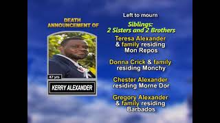 Kerry Alexander ~ Long Obituary