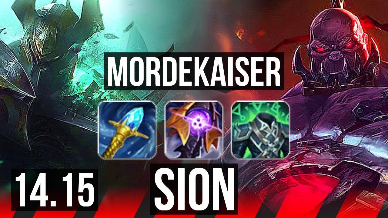 MORDEKAISER Vs SION (TOP) | 6 Solo Kills, Rank 10 Morde | TR Challenger ...