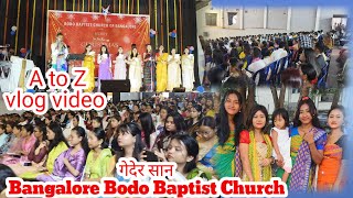 Bangalore BoDo Baptist Church ni happy christmas celebration Vlog video @sisilianarzary7727