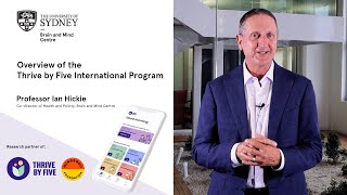 Thrive by Five International Program - Research Program Overview